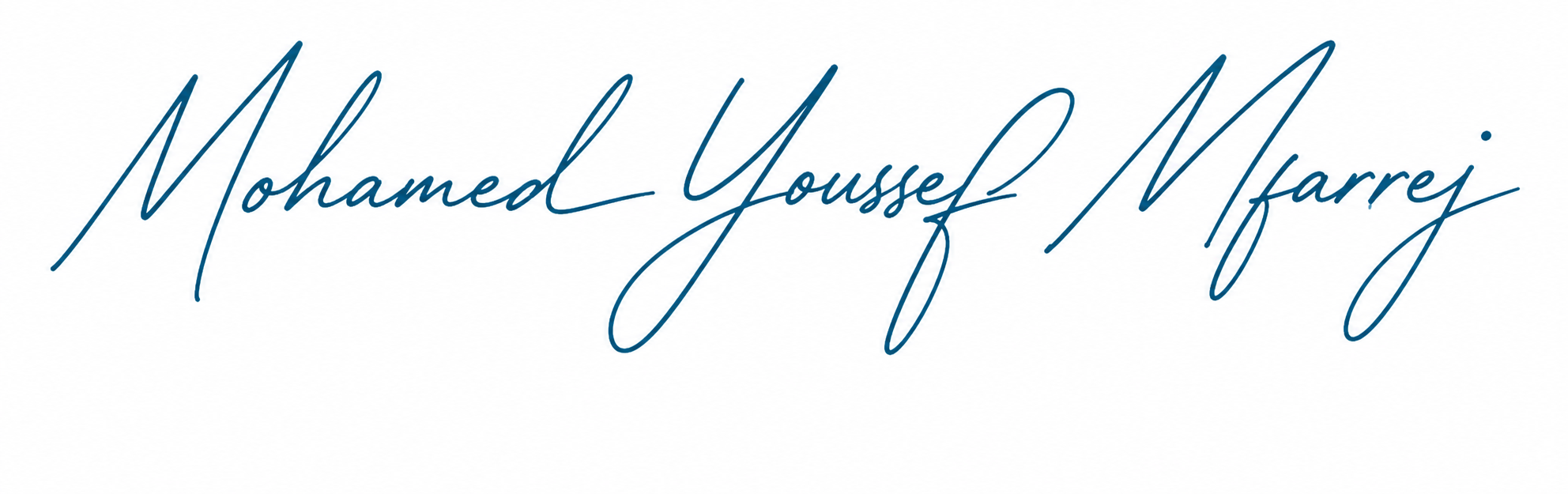 Signature de Mohamed Youssef Mfaraj